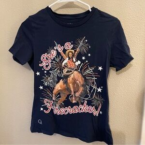Women’s rodeo Quincy Navy Blue Graphic T-Shirt